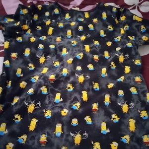 Women's Minions Scrub Top